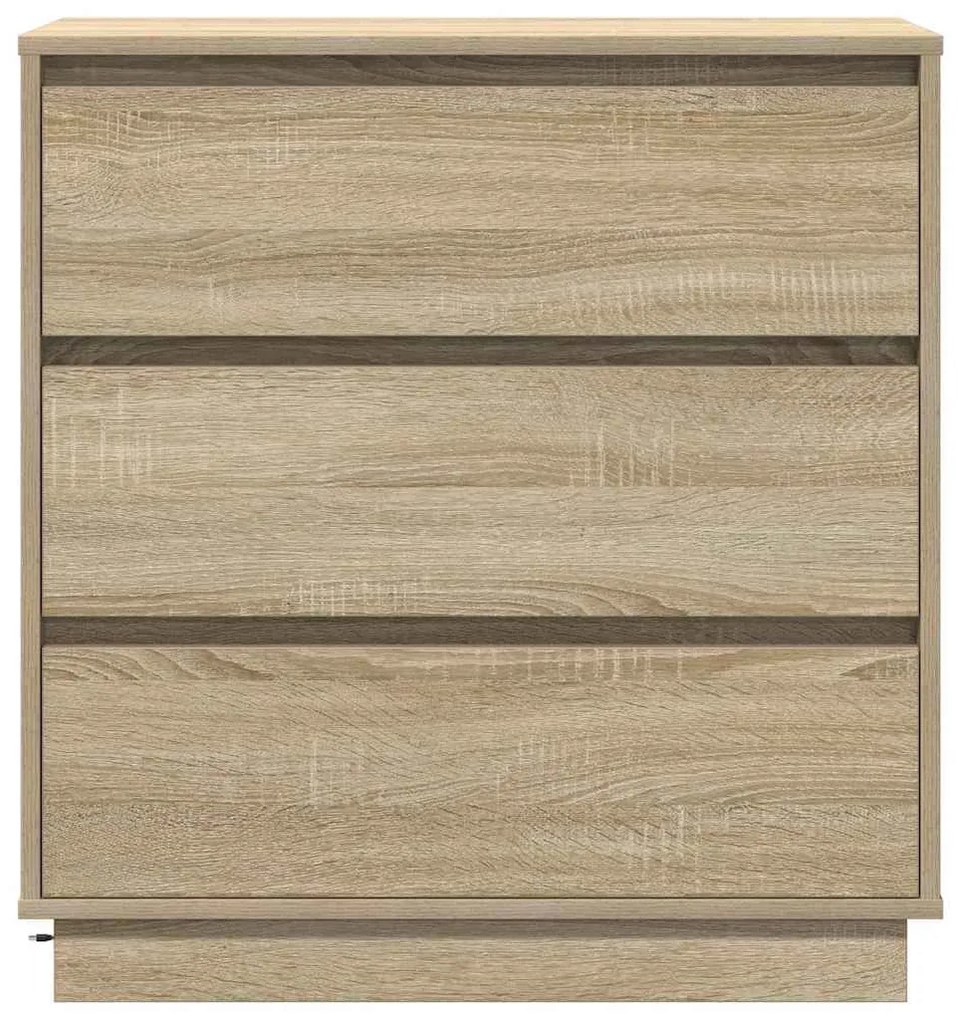 Cômoda com LED vidaXL Carvalho Sonoma 71x34,5x75 cm Madeira Engenharia