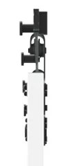 Porta Deslizante vidaXL com Conjunto de Hardware "ORKDAL" Branco Madei