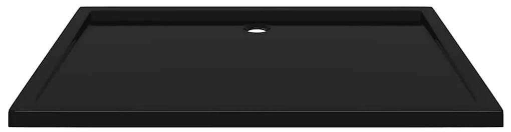Base de chuveiro retangular 80x120 cm ABS preto