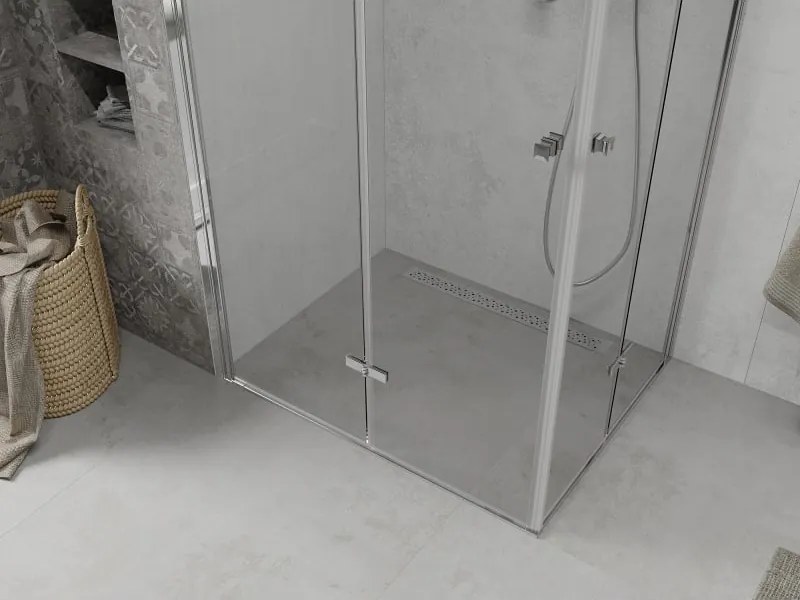 Mexen Lima Cabine de duche Duo dobrável 90 x 70 cm, transparente, cromado - 856-090-070-02-00