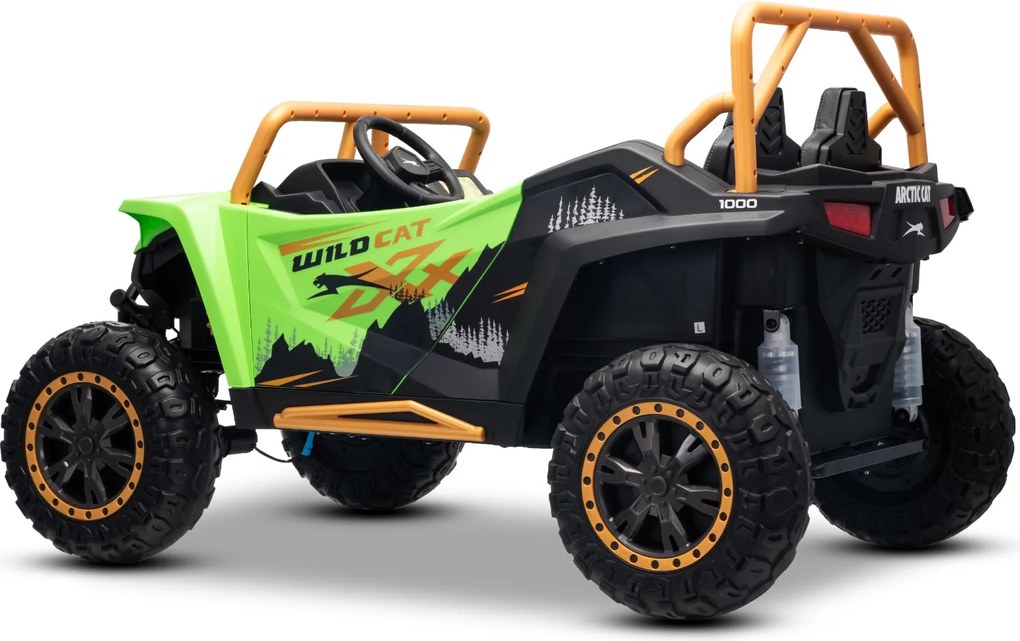 Buggy elétrico para crianças Arctic CAT XXL 4x4 24V,dois lugares, rodas EVA macias, motores potentes, bateria de lítio, suspensão traseira, bancos em