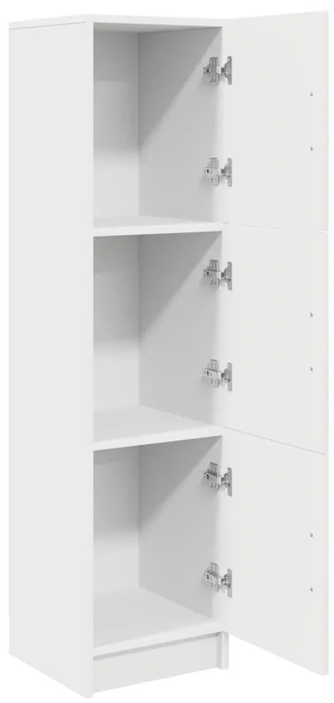 Aparador Branco Branco Madeira MDF Médio Aparador Branco