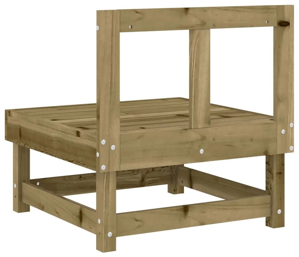 Sofás de centro para jardim 2 pcs madeira de pinho impregnada