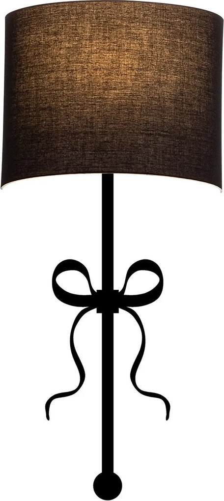 Aplique de Parede Asaf – Preto – 15 x 28 cm