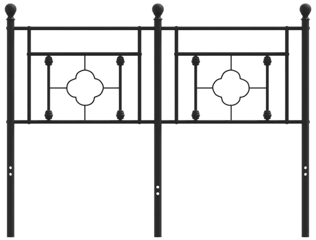 Cabeceira de cama 120 cm metal preto