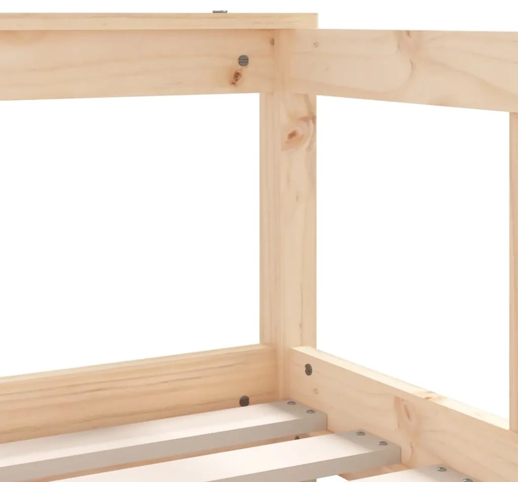 Estrutura de cama infantil 70x140 cm pinho maciço