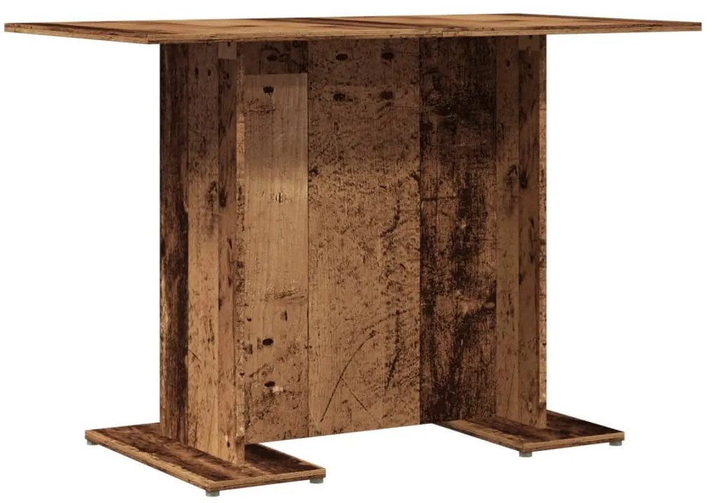 Mesa de jantar 110x60x75 cm derivados de madeira madeira velha