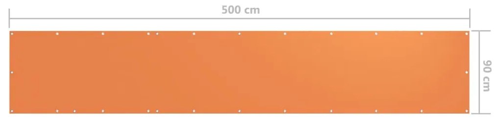 Tela de varanda 90x500 cm tecido Oxford laranja