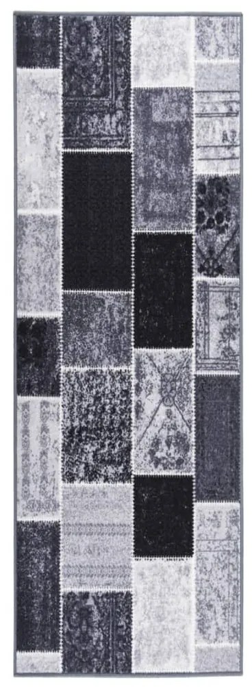vidaXL Tapete/passadeira 80x250 cm cinzento