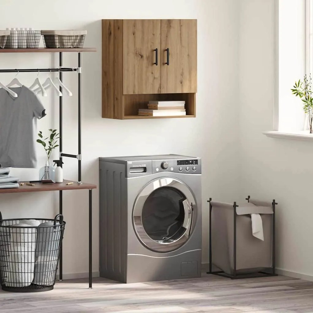 vidaXL Armário de Parede Carvalho Artesanal 60 x 31 x 70 cm