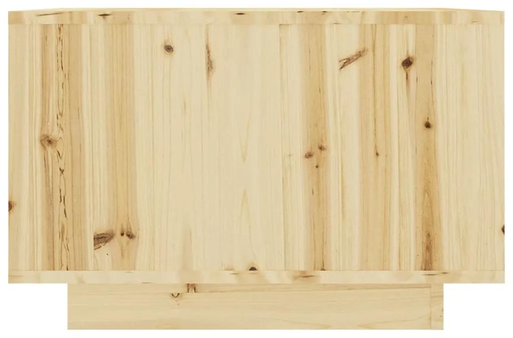 Mesa de centro 50x50x33,5 cm madeira de abeto maciça