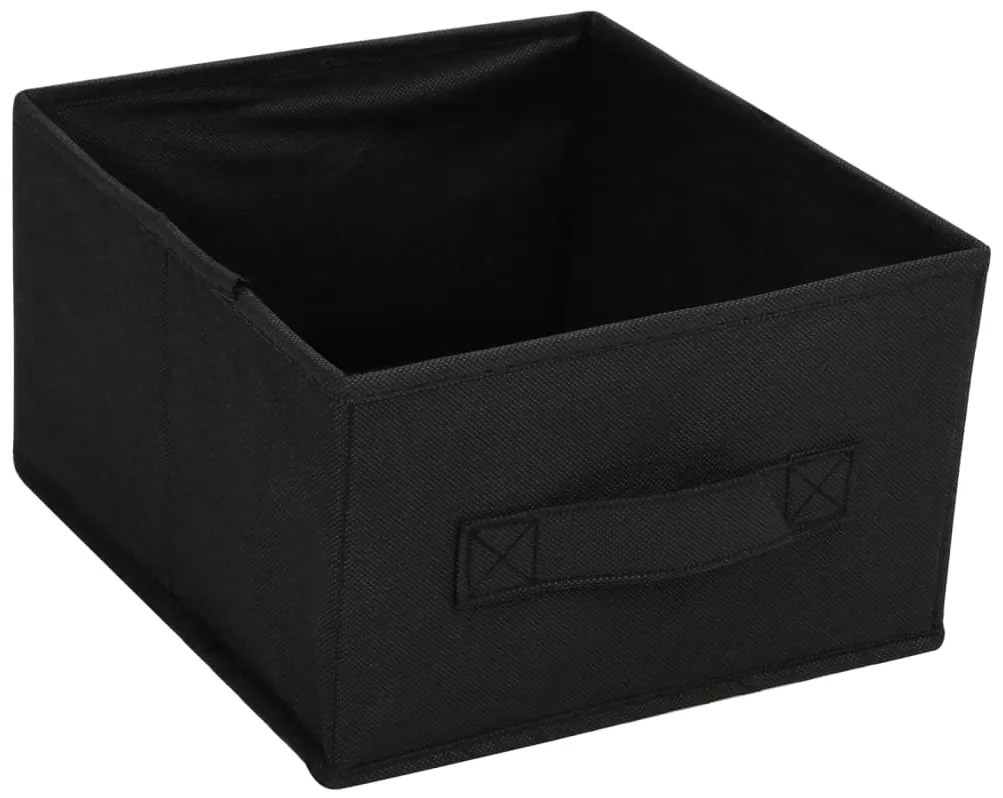 Armário de arrumação com 6 gavetas 55x29x55 cm aço preto