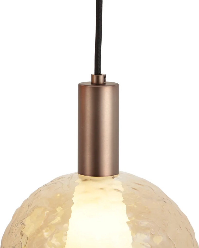 Candeeiro Suspenso de Design Bronze Escuro 3 Luzes - Ard