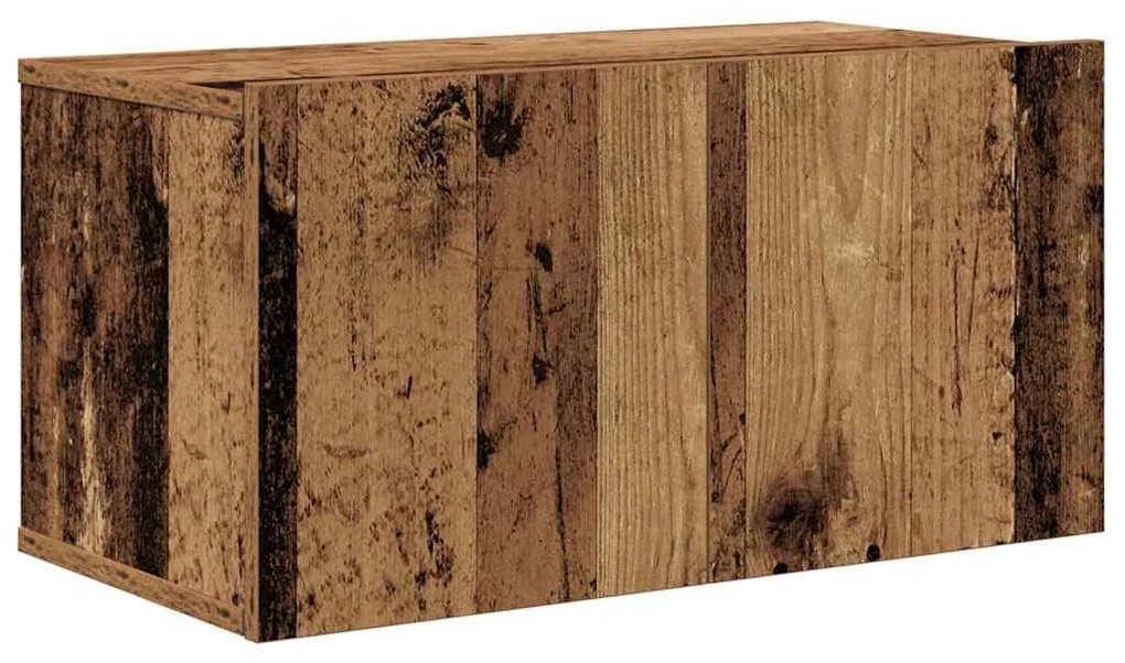 Conjunto de móvel de TV 10 pcs Madeira antiga 30.5 x 30 x 90 cm