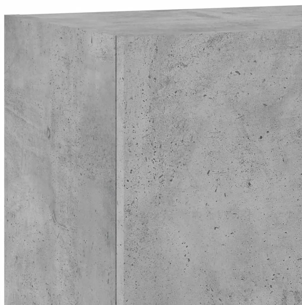 Móveis de parede p/ TV 2pcs 40,5x30x60cm madeira cinza cimento