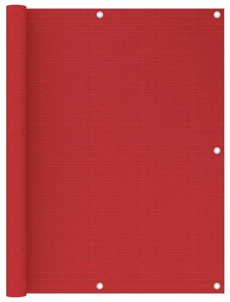 Tela de varanda 120x300 cm PEAD vermelho