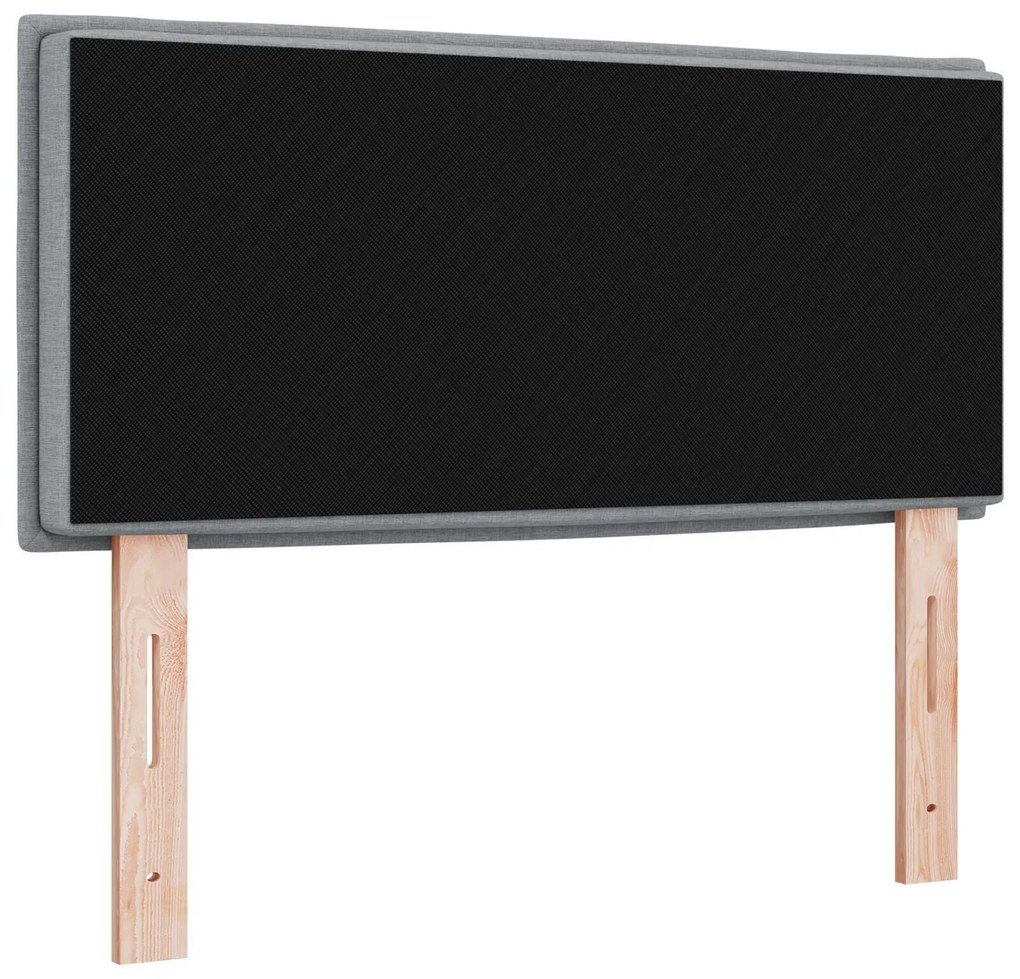 Cabeceira vidaXL Design Linhas Cinza Claro 80 cm em Tecido