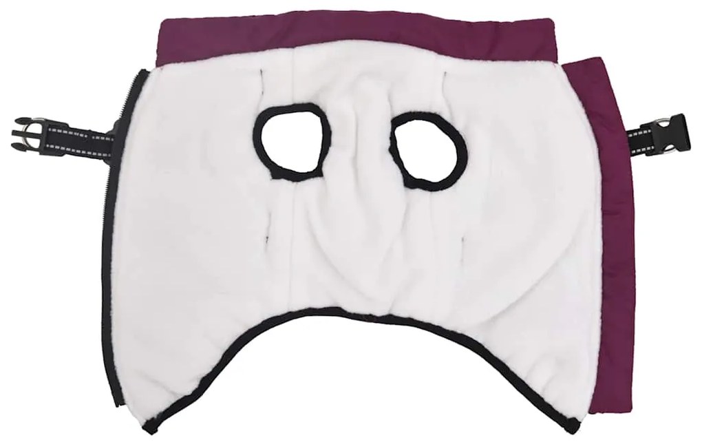 casaco para cães com arnês impermeável reflexivo roxo L24