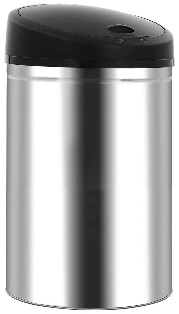 vidaXL Cestos de Papel Rascunho Preto Aço inoxidável