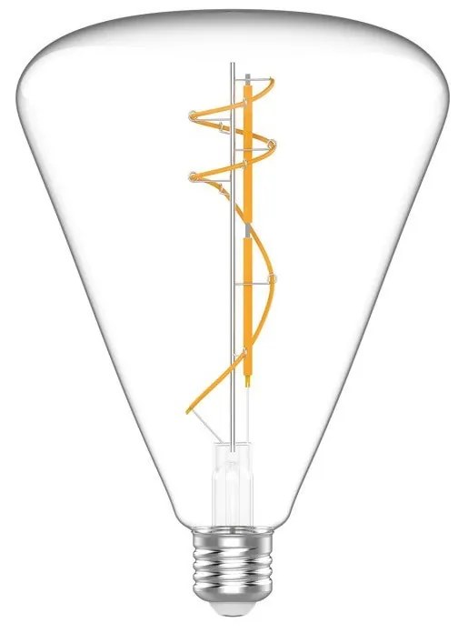 Lâmpada LED Transparente H03 Cone 140 10W E27 Regulável 2700K