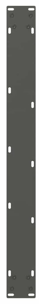 Pés para mesa de jantar em V, 3 peças, antracite, 90x (72-73,3) cm, aç
