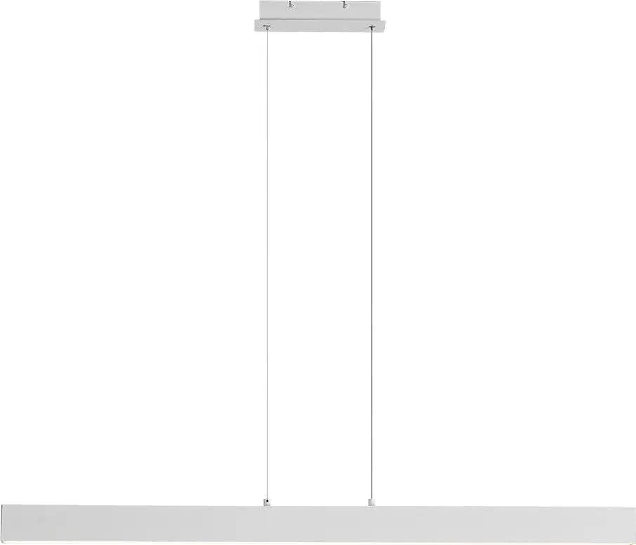 Candeeiro suspenso branco com LED regulável em 3 níveis 2700-4000K com interruptor DIP - Keane