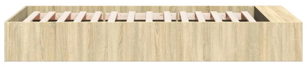 Estrutura cama 100x200 cm derivados de madeira carvalho sonoma