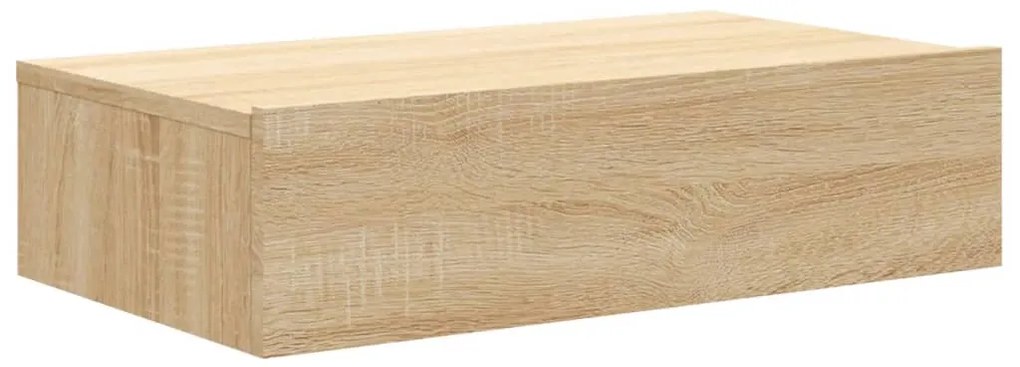 Móvel de TV com luzes LED 60x35x15,5 cm carvalho sonoma