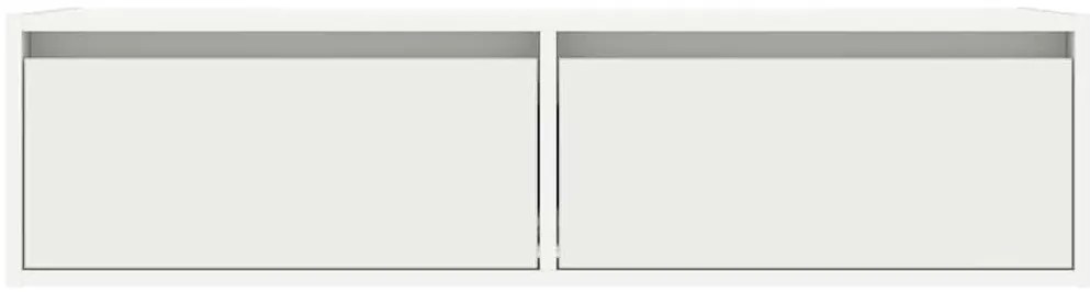 Móvel de TV com luzes LED 100X35,5x25 cm branco