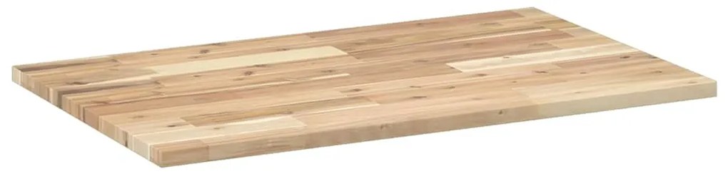 Tampo de mesa retangular 100x50x2 cm madeira de acácia maciça