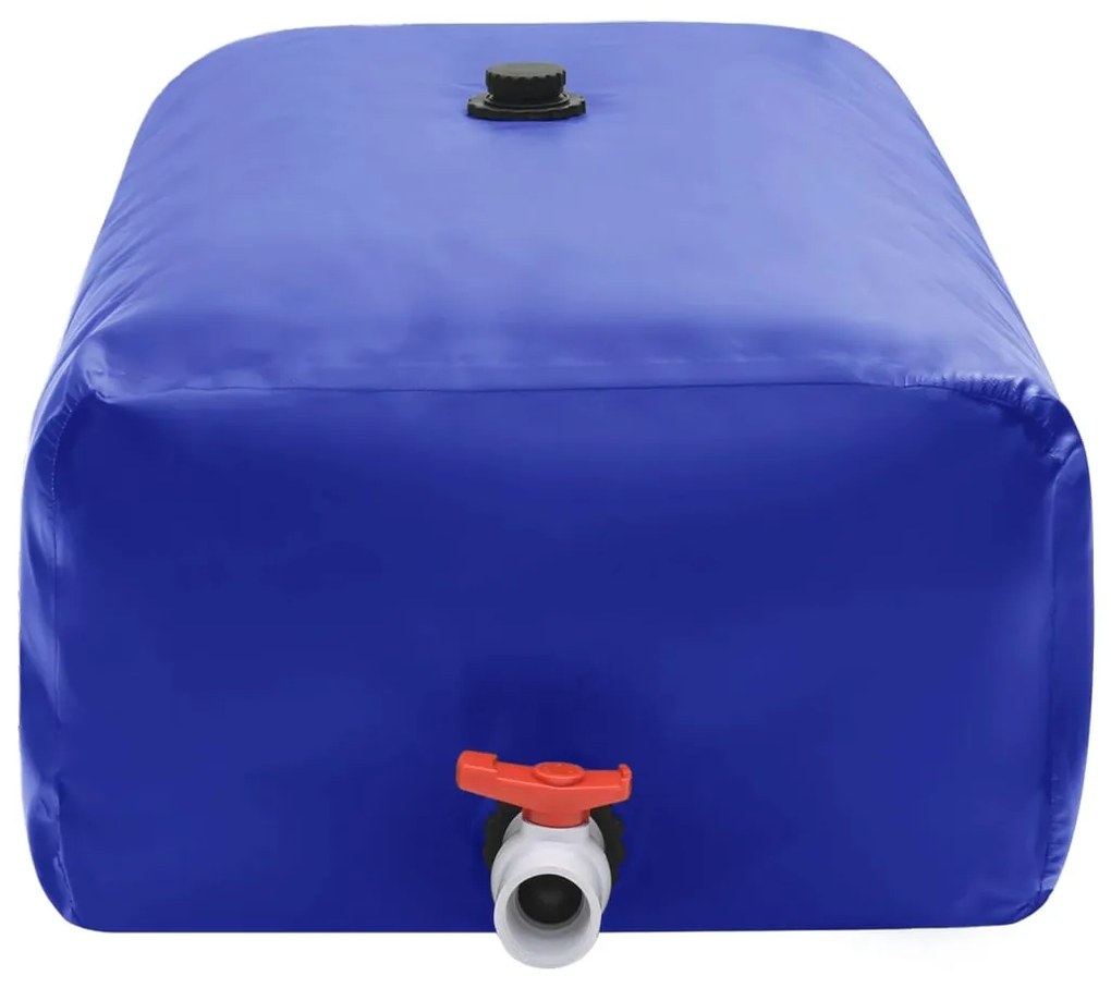 Depósito de água dobrável com torneira 1500 L PVC