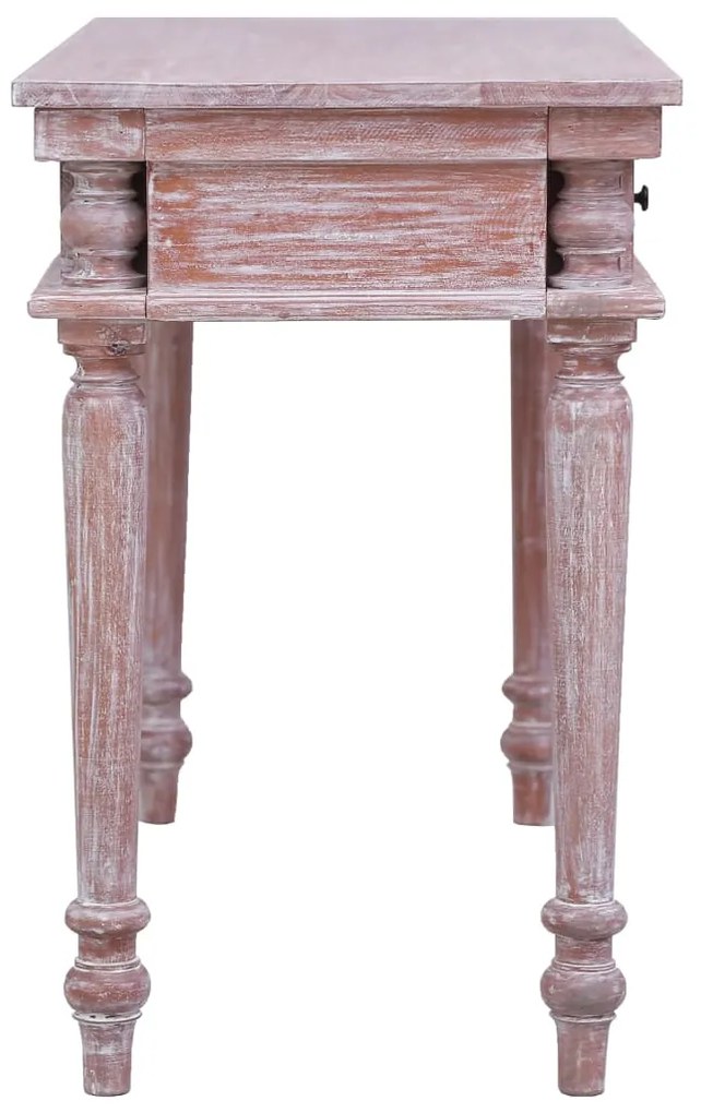 Secretária 115x50x78 cm madeira de mogno maciça