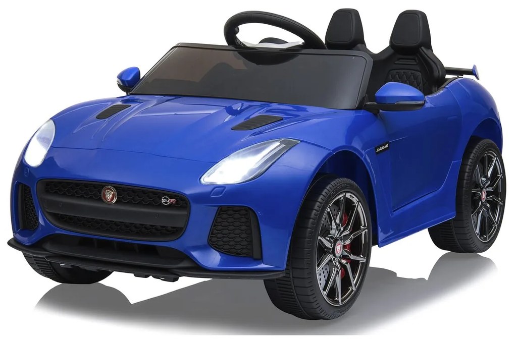 Carro elétrico infantil Bateria 12V Jaguar F-Type SVR Controlo remoto 2,4GHz Azul