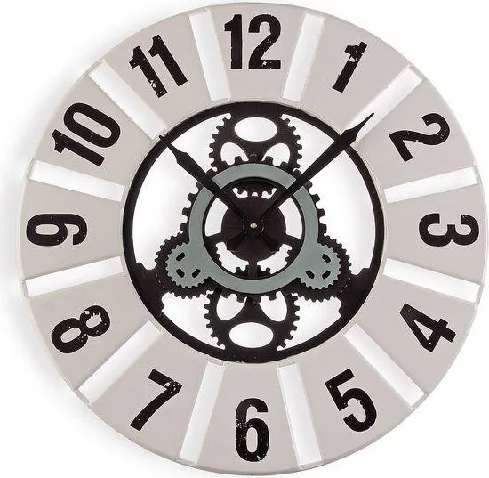 Relógio de Parede Metal Madeira MDF (60 x 4,5 x 60 cm)