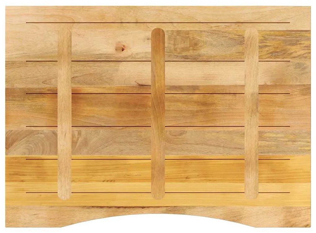 Tampo de mesa com curva 110x80x2,5 cm mangueira áspera maciça