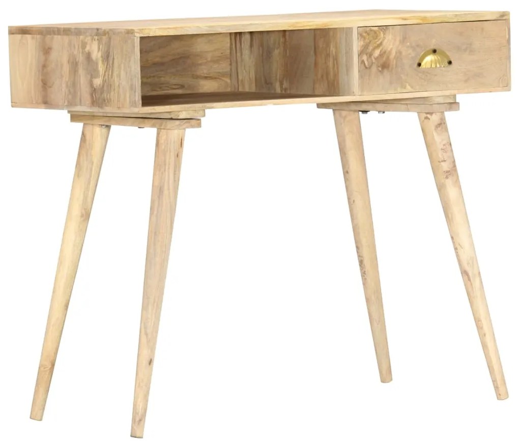 Mesa consola 90x45x75 cm madeira de mangueira maciça