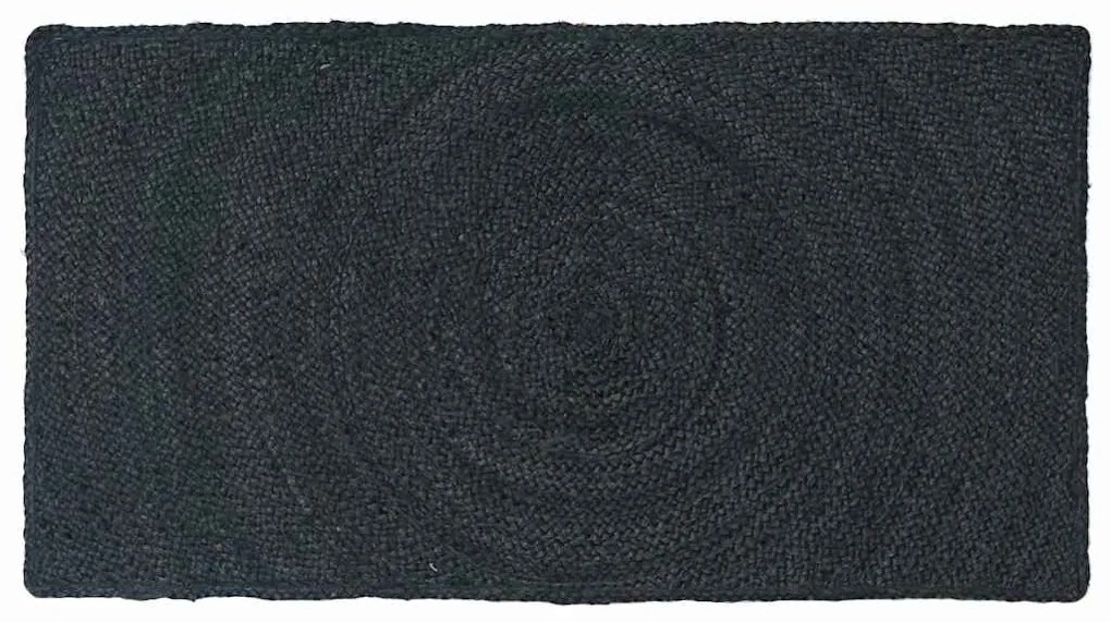 vidaXL Tapetes de área Retangular Cinza Escuro 60 x 110 cm Juta