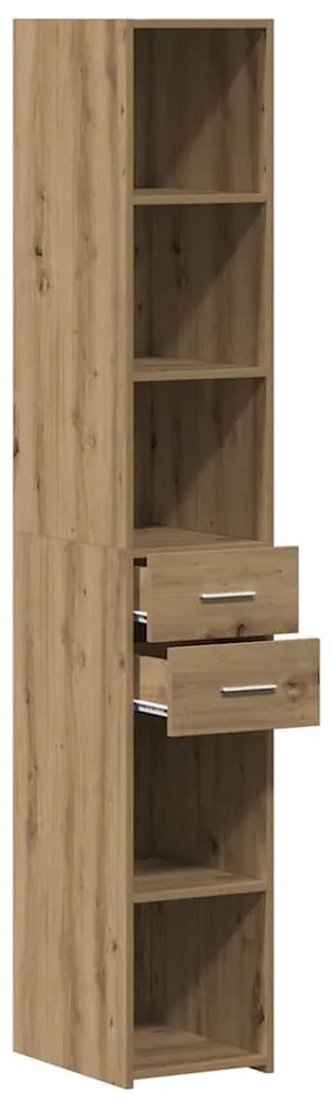 Estante Alta Artisan Carvalho 30x42,5x185 cm Madeira Engenharia