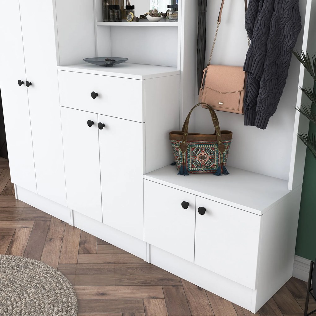 Hall Stand M3 – Branco – 179,4x182,8x37,3 cm