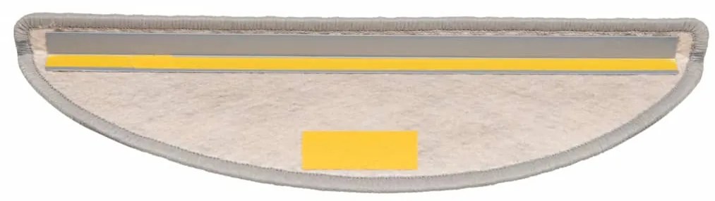 Tapetes escada adesivos aspeto sisal 30 pcs 56x17x3cm platina