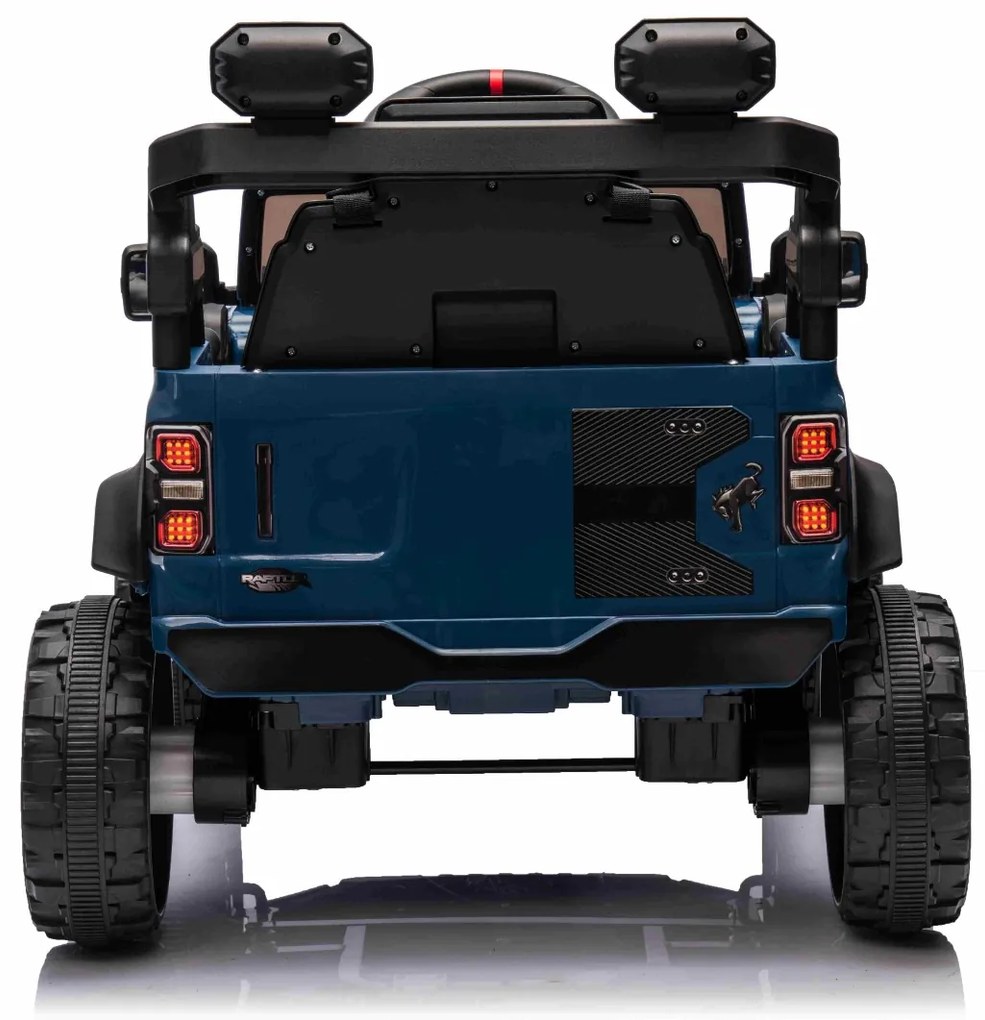 Carro elétrico para crianças 3 a 6 anos 12V Ford Bronco com tração traseira, licenciado (1 Lugar) bateria de lítio, leitor de MP3 com entrada USB, luz