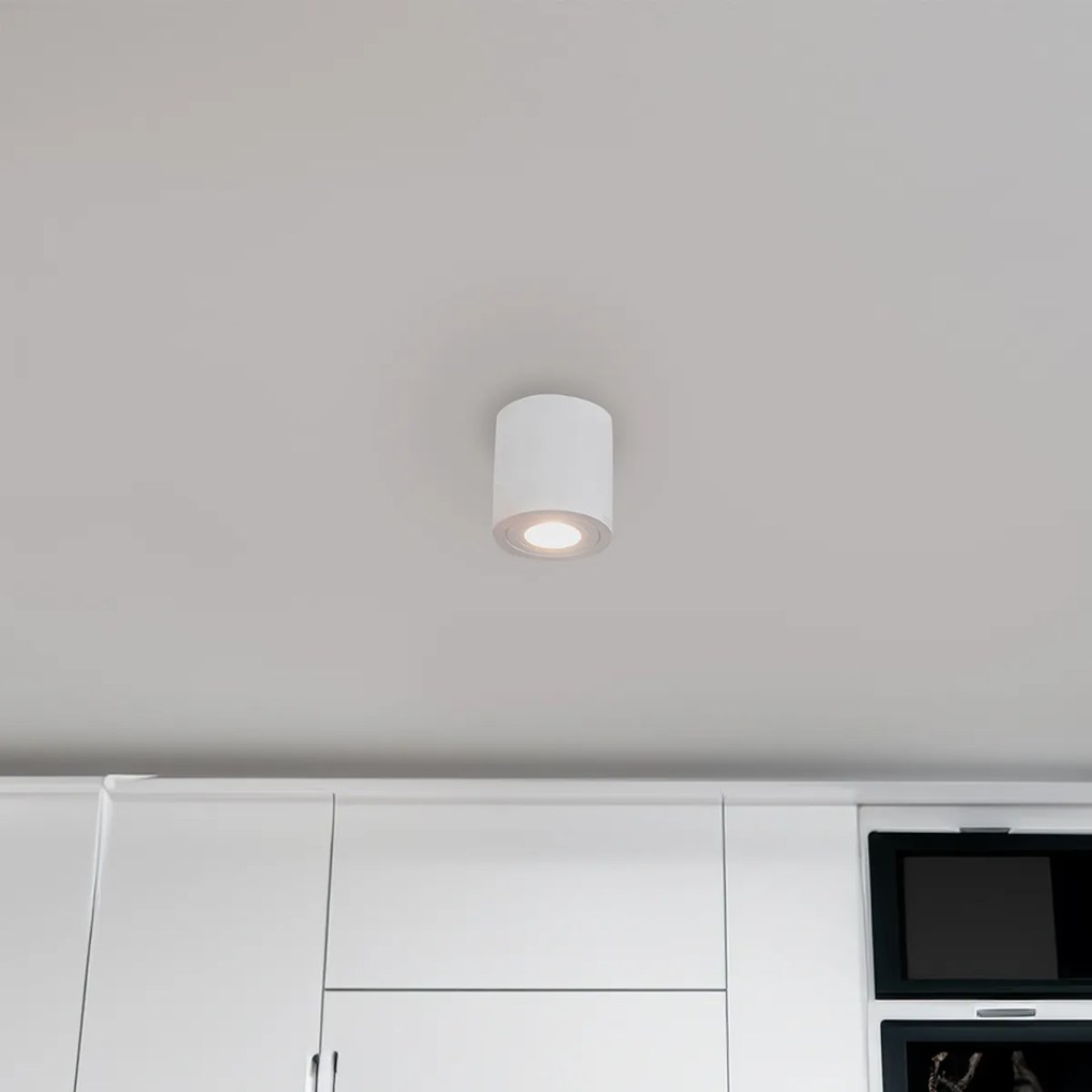 Foco de Teto Redondo Moderno Branco IP44 - Capa