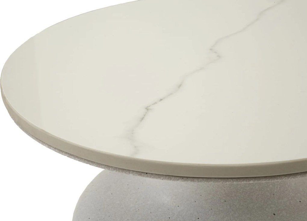 MESA DE APOIO FUSH Ø 40X47 CM BRANCA