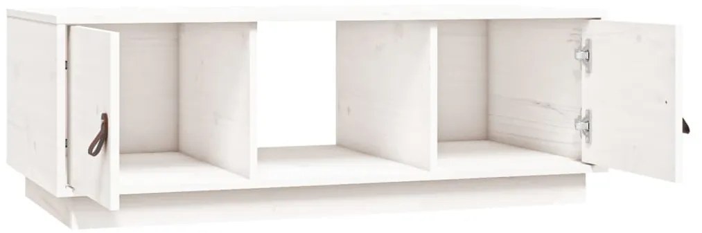 Mesa de centro 100x50x35 cm pinho maciço branco