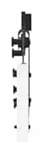 Porta Deslizante vidaXL com Conjunto de Ferragens Branca 78x211 cm Mad