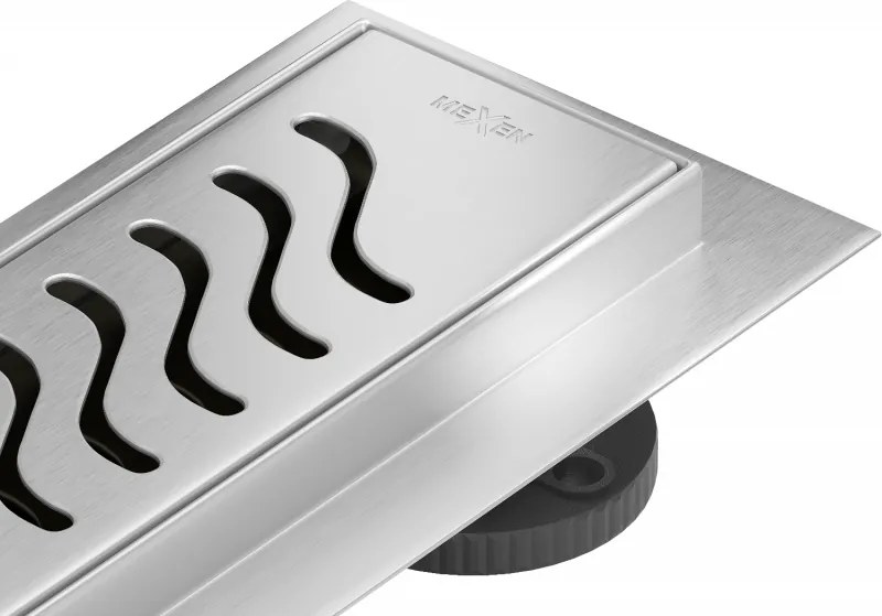 Mexen Flat 360° M09 escoamento linear rotativo 50 cm, inox - 1028050-40