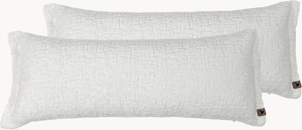 Almofadas em chenille artesanais Leilani, conjunto de 2
