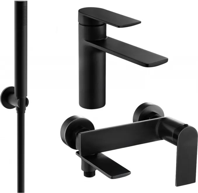 Mexen Zero Conjunto banheira R70, preto - 71103R70-70