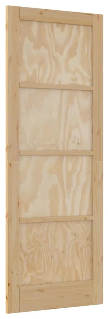 Porta Interna "ORKDAL" 78x211x4 cm de Madeira Sólida de Pinheiro
