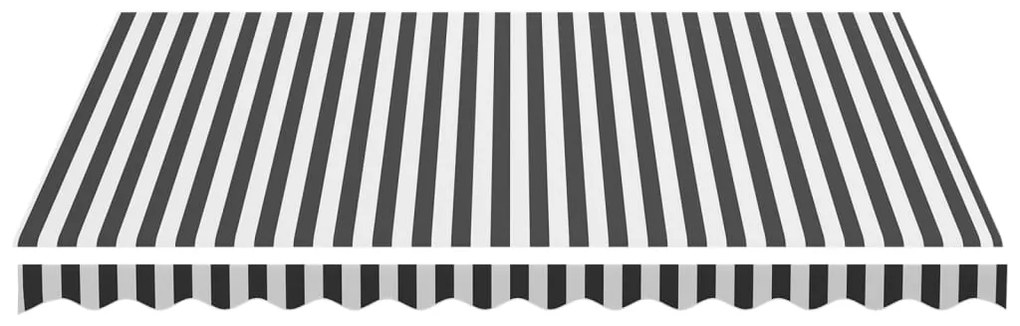 Tecido de substituição para toldo 3,5x2,5 m antracite e branco